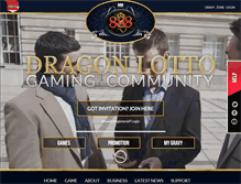 Tablet Screenshot of dragonlotto.com